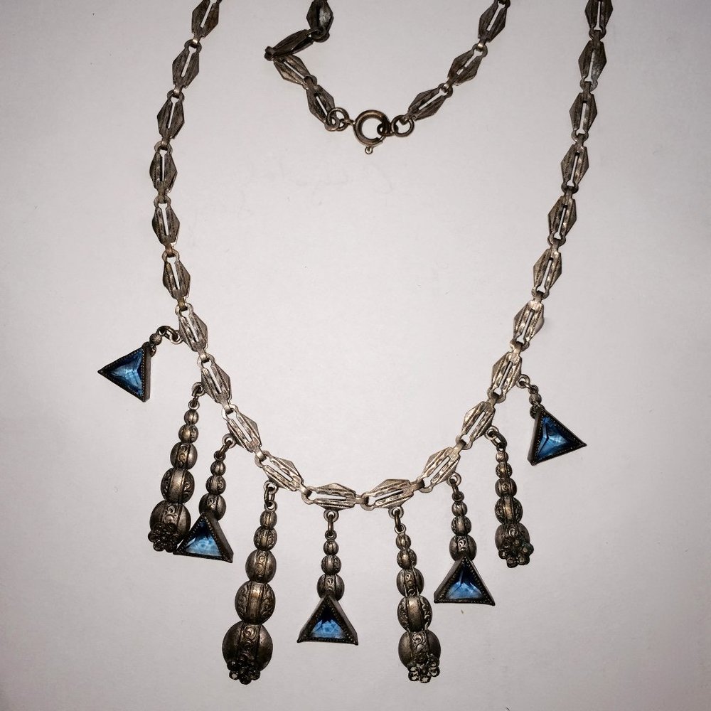 Vintage Art Deco Czech Glass Necklace